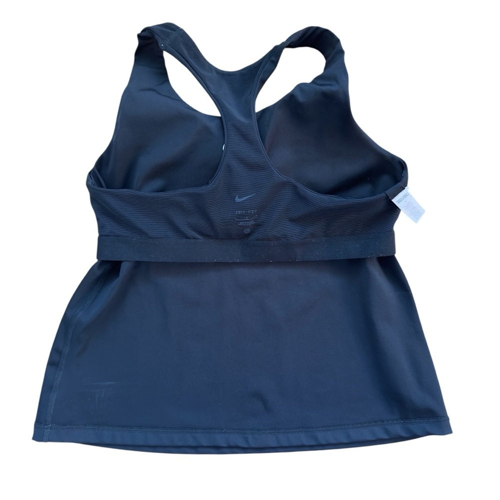 Nike Swoosh Women’s Large Support Padded Sports Bra Tank Black - Picture 4 of 10